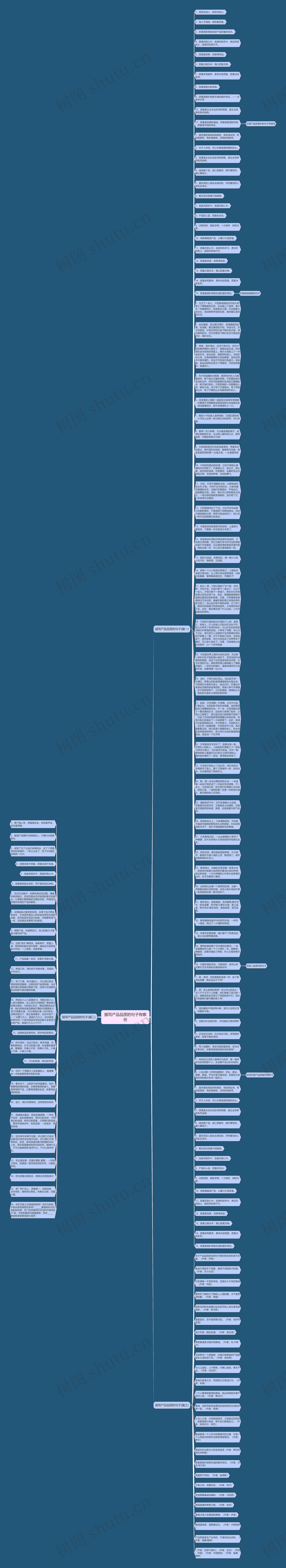 描写产品品质的句子有哪些思维导图