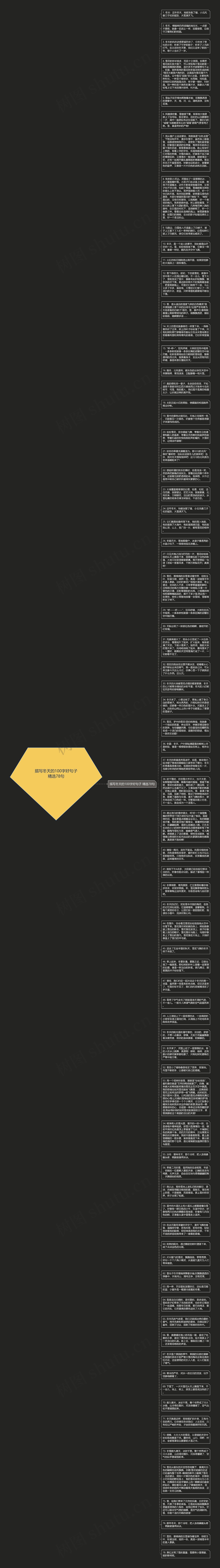 描写冬天的100字好句子精选78句思维导图