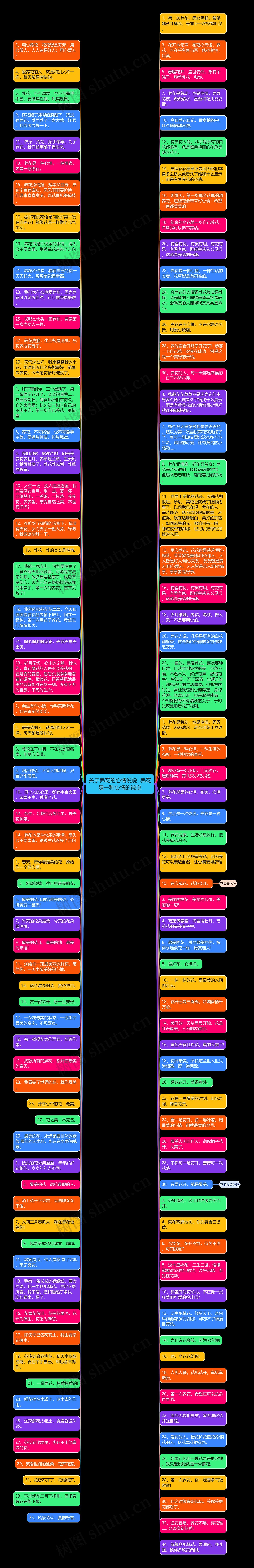 关于养花的心情说说  养花是一种心情的说说思维导图