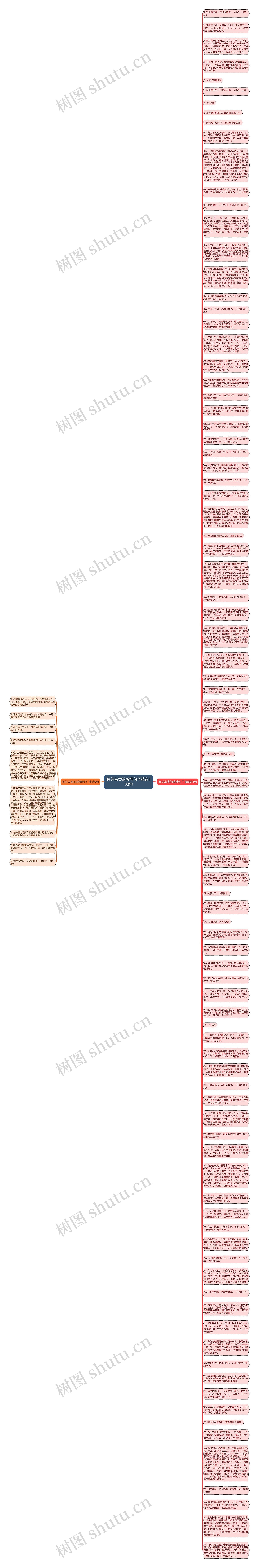 有关鸟类的感情句子精选100句思维导图