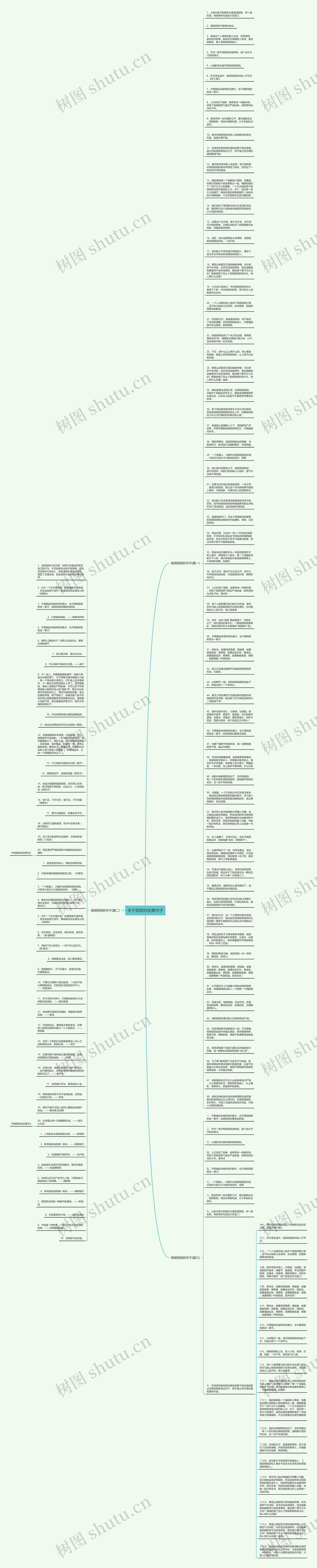 关于规矩的优美句子思维导图