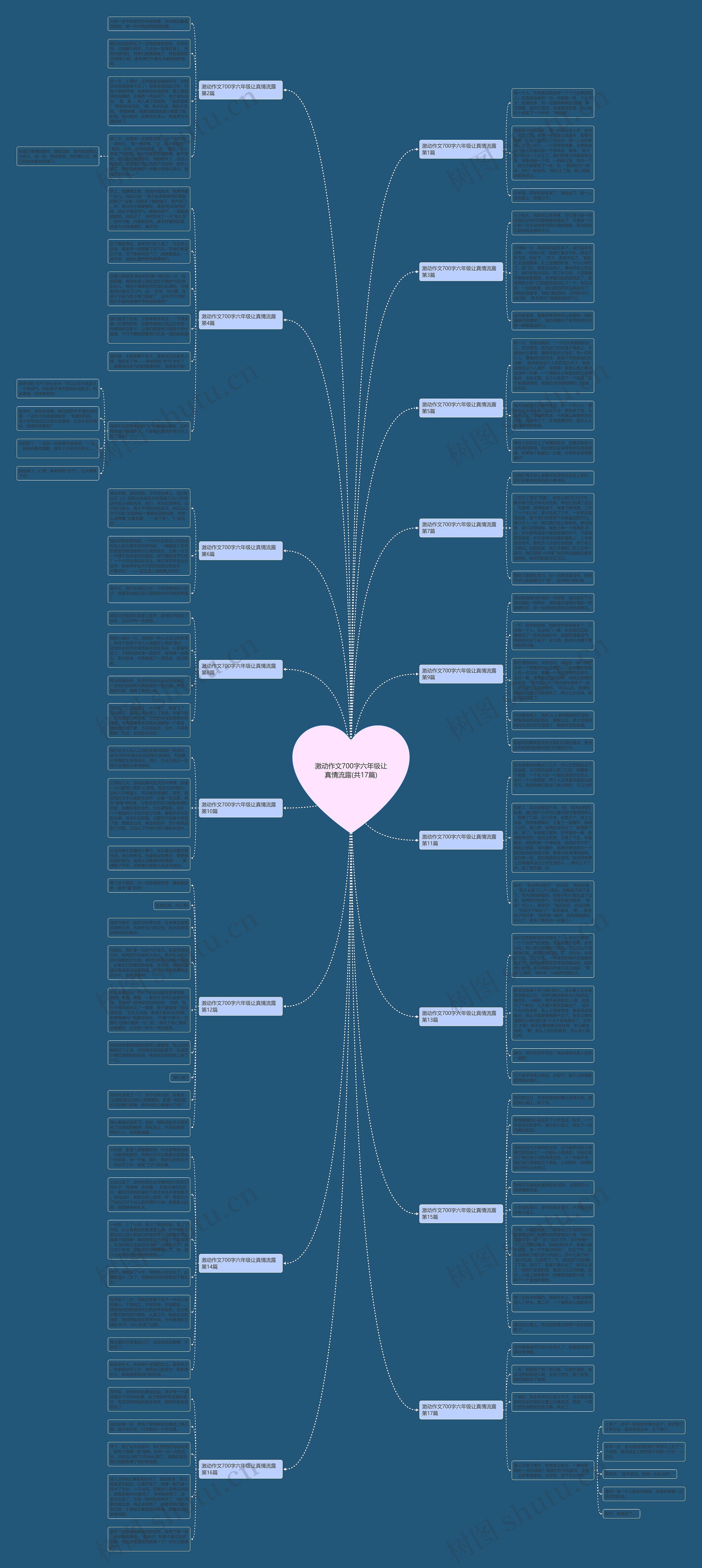 激动作文700字六年级让真情流露(共17篇)思维导图