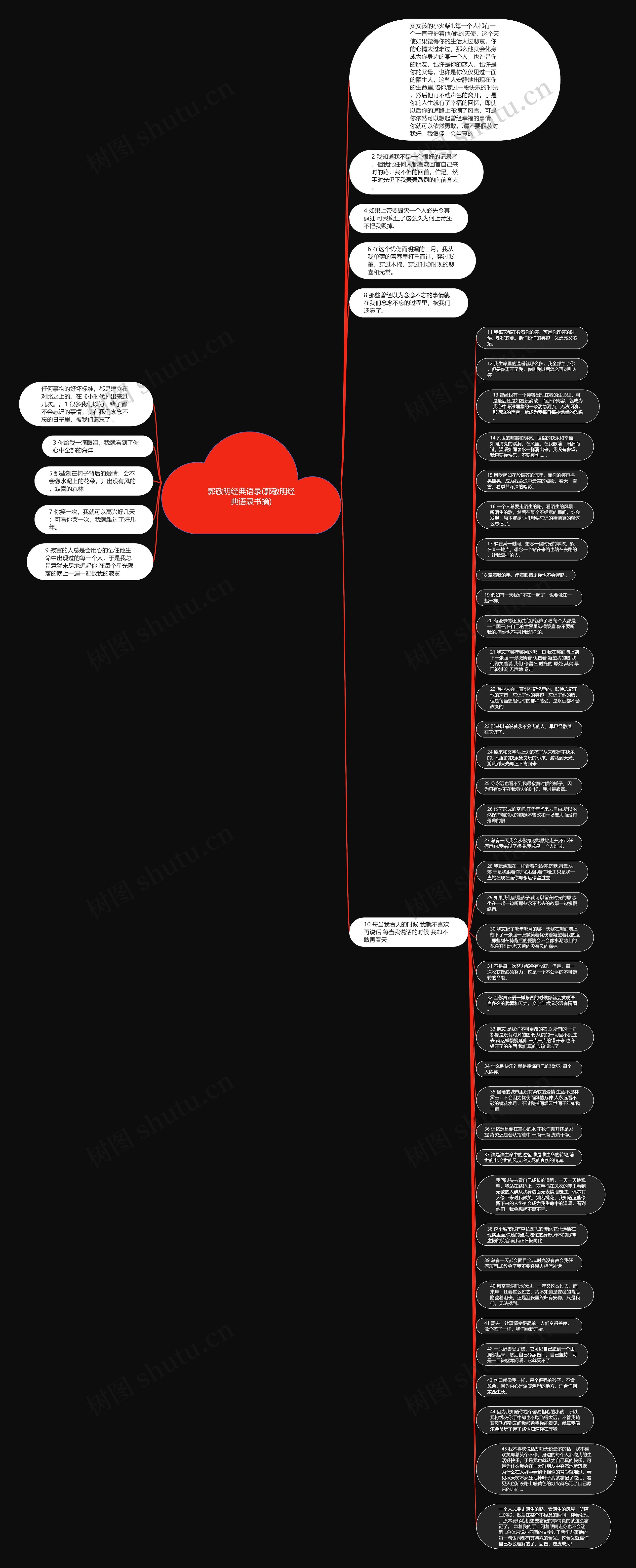 郭敬明经典语录(郭敬明经典语录书摘)思维导图