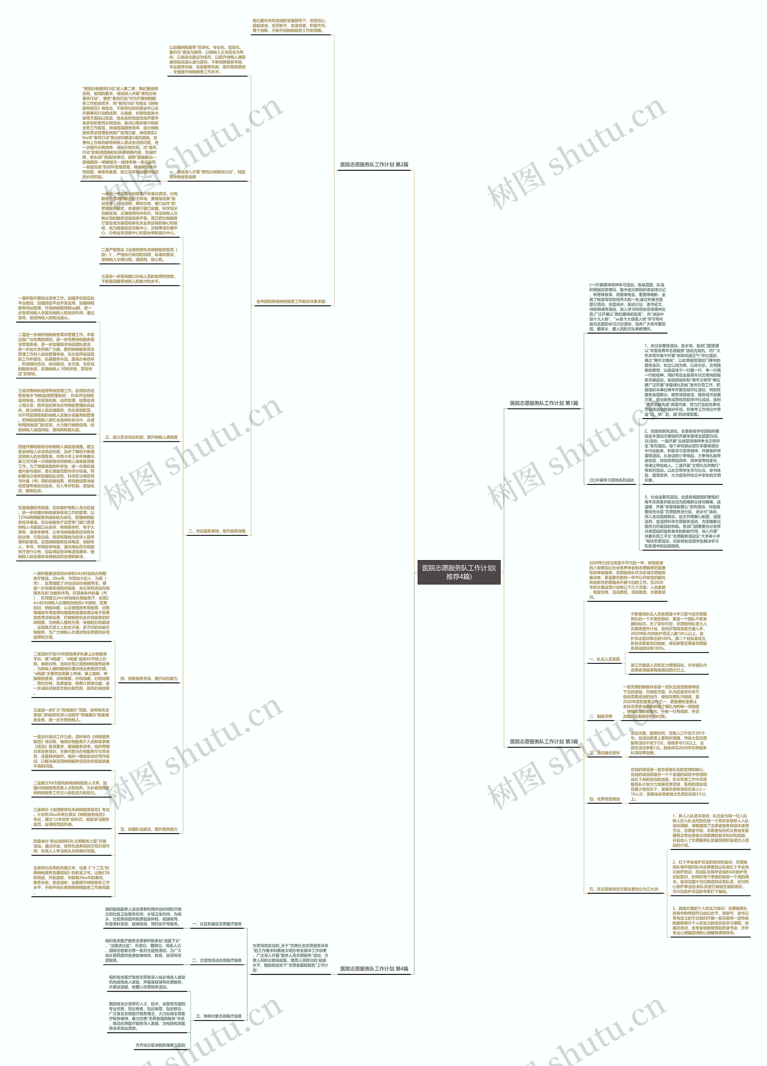 医院志愿服务队工作计划(推荐4篇)思维导图