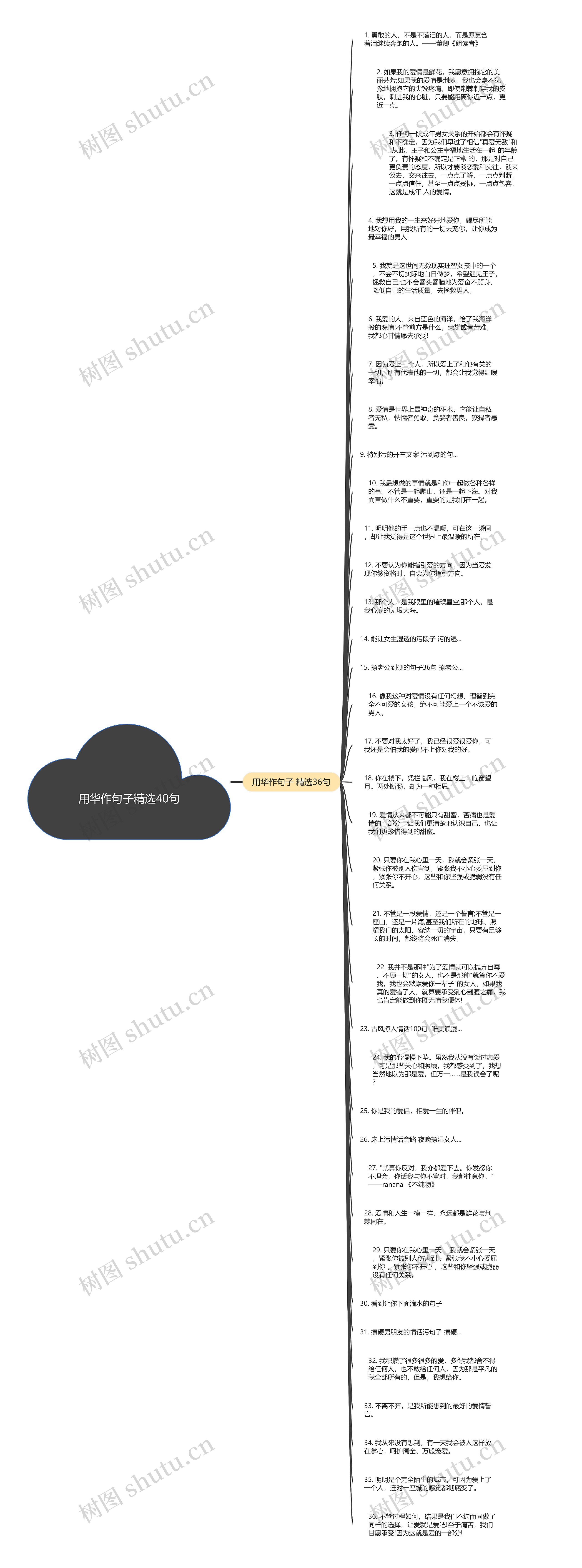 用华作句子精选40句