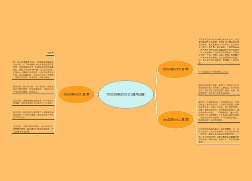 树的四季的作文(通用3篇)