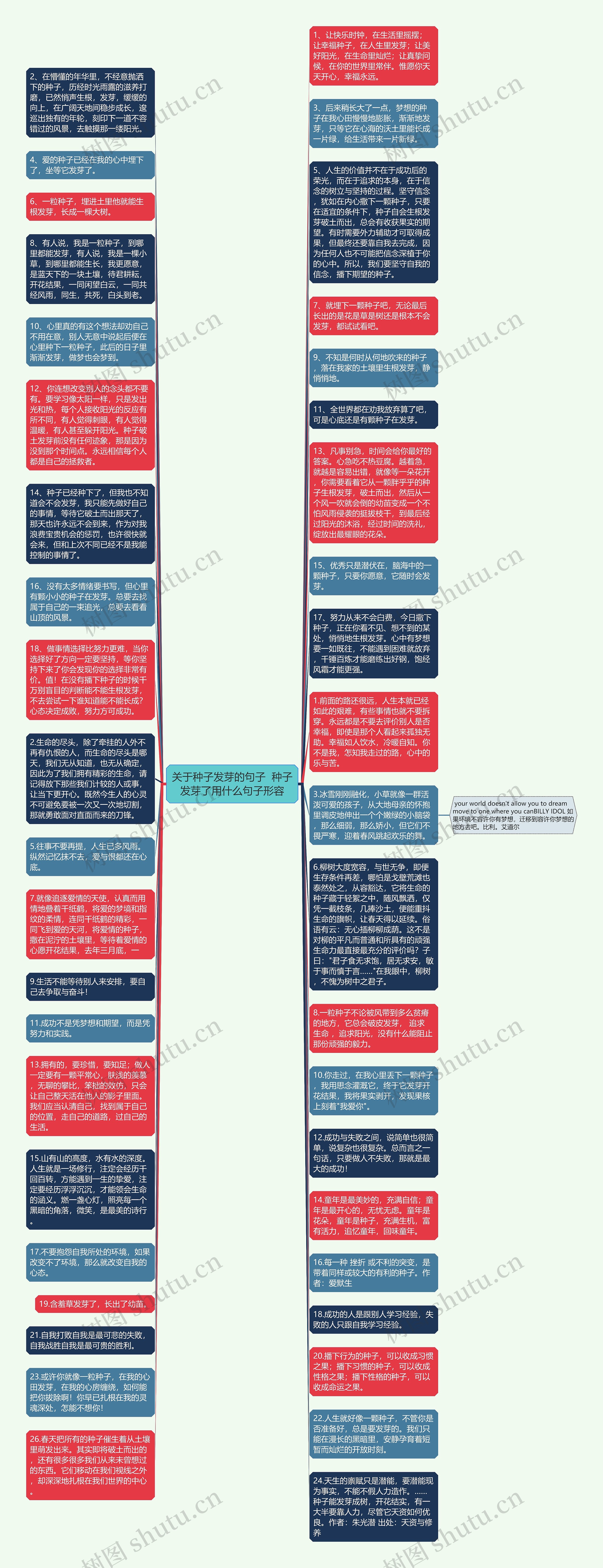 关于种子发芽的句子  种子发芽了用什么句子形容