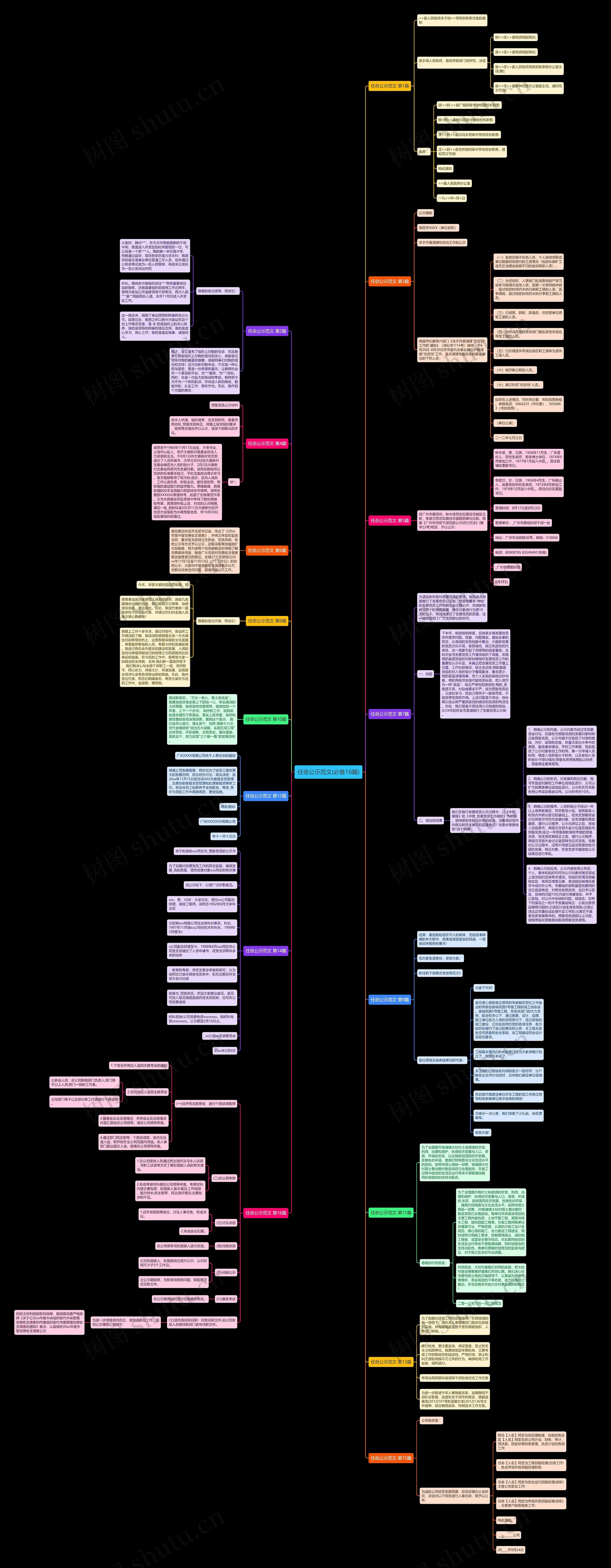 任命公示范文(必备16篇) 任命公示范文(必备16篇)