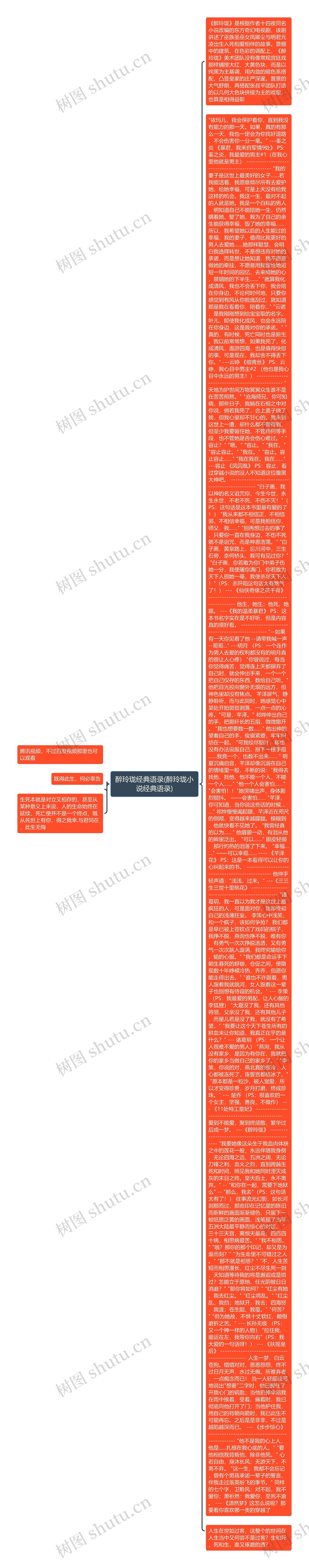 醉玲珑经典语录(醉玲珑小说经典语录)思维导图