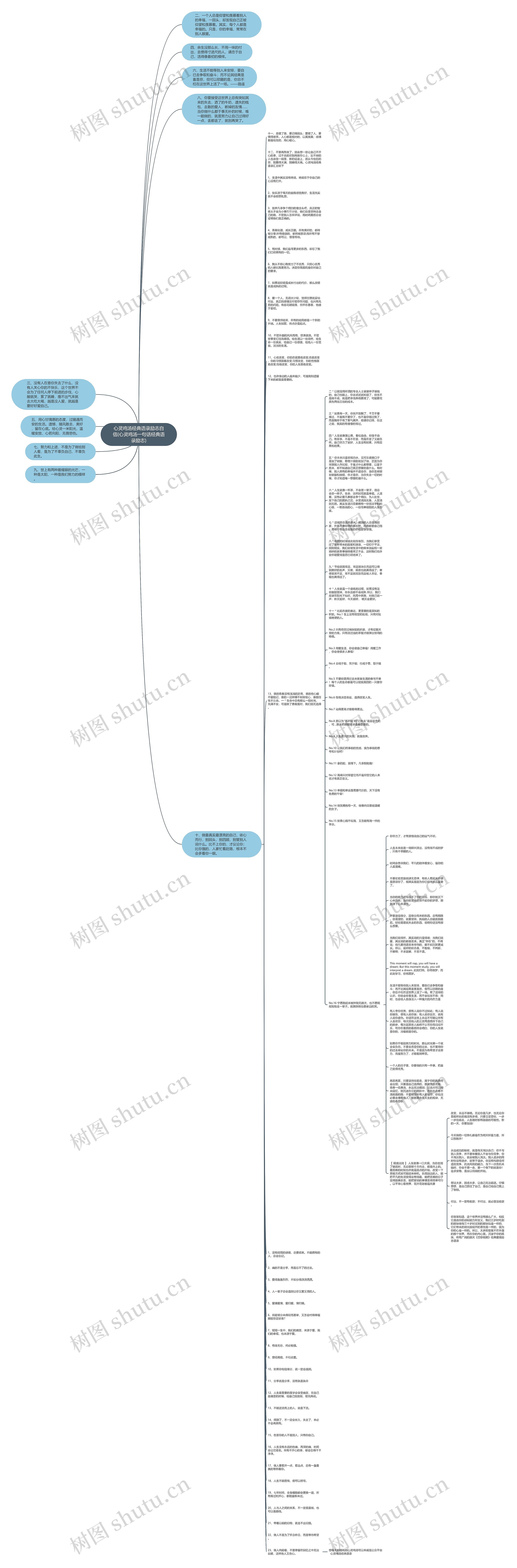 心灵鸡汤经典语录励志自信(心灵鸡汤一句话经典语录励志)思维导图