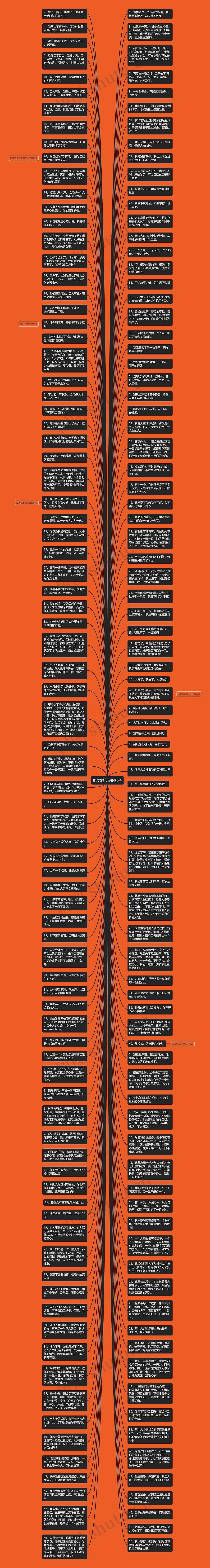 把爱藏心底的句子思维导图