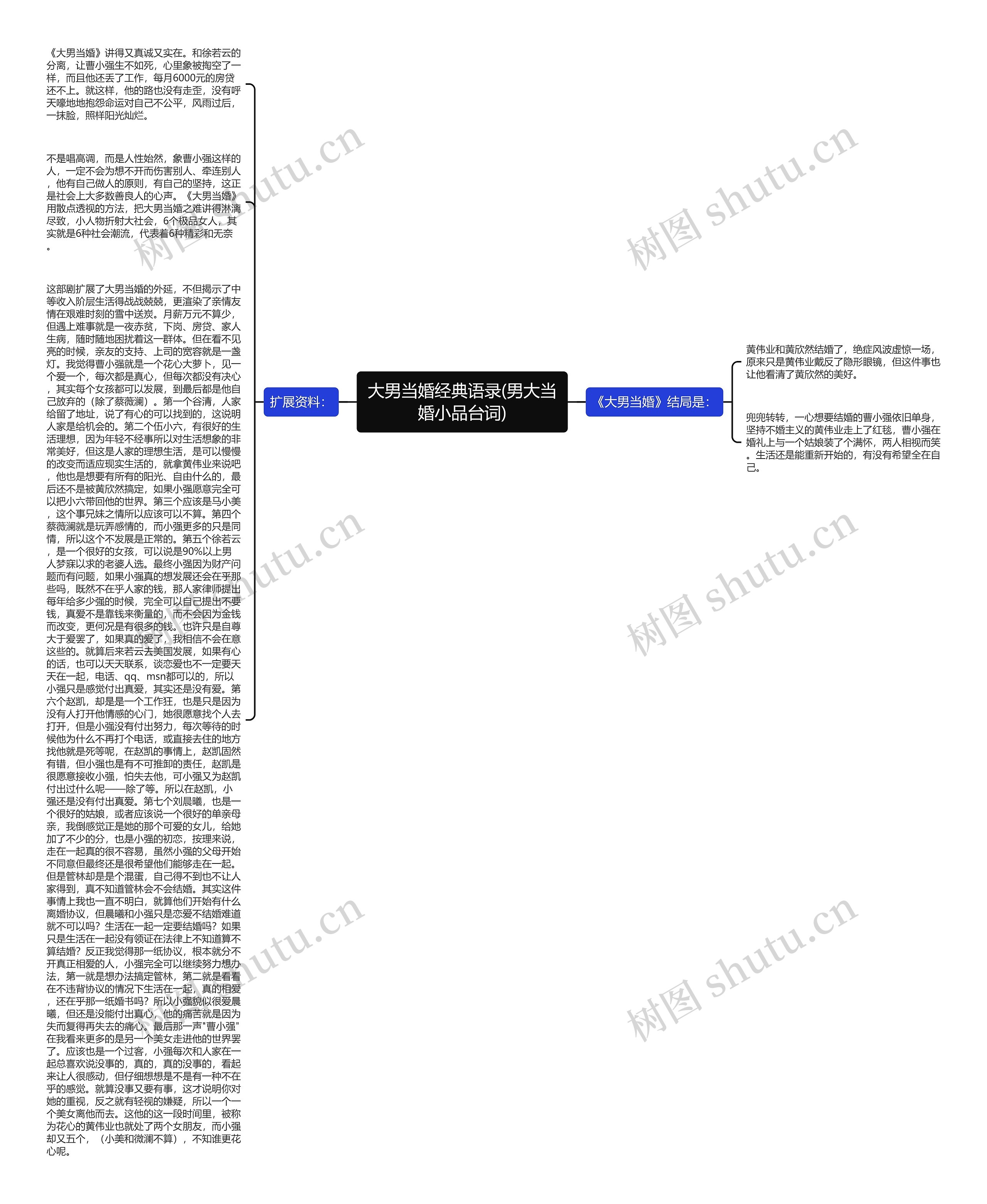 大男当婚经典语录(男大当婚小品台词)思维导图