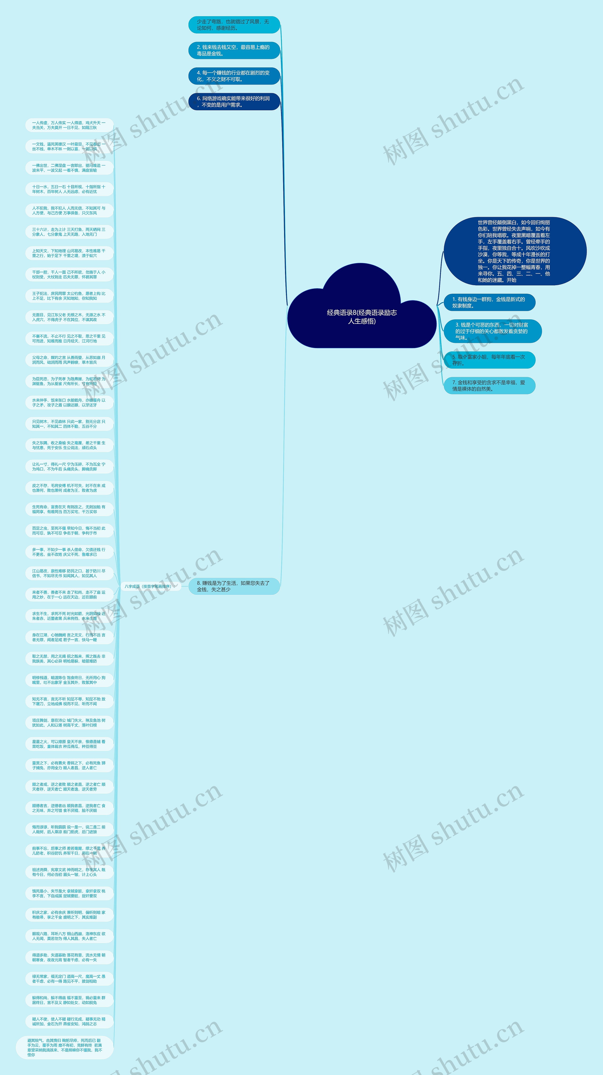 经典语录8(经典语录励志人生感悟)思维导图
