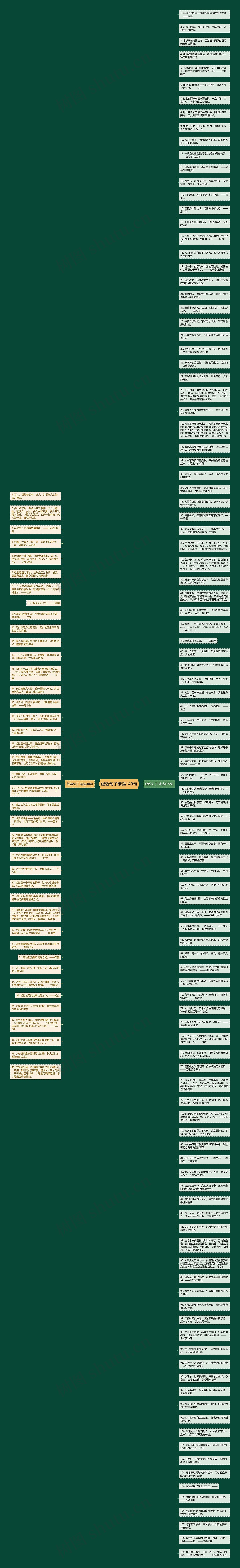 经验句子精选149句思维导图