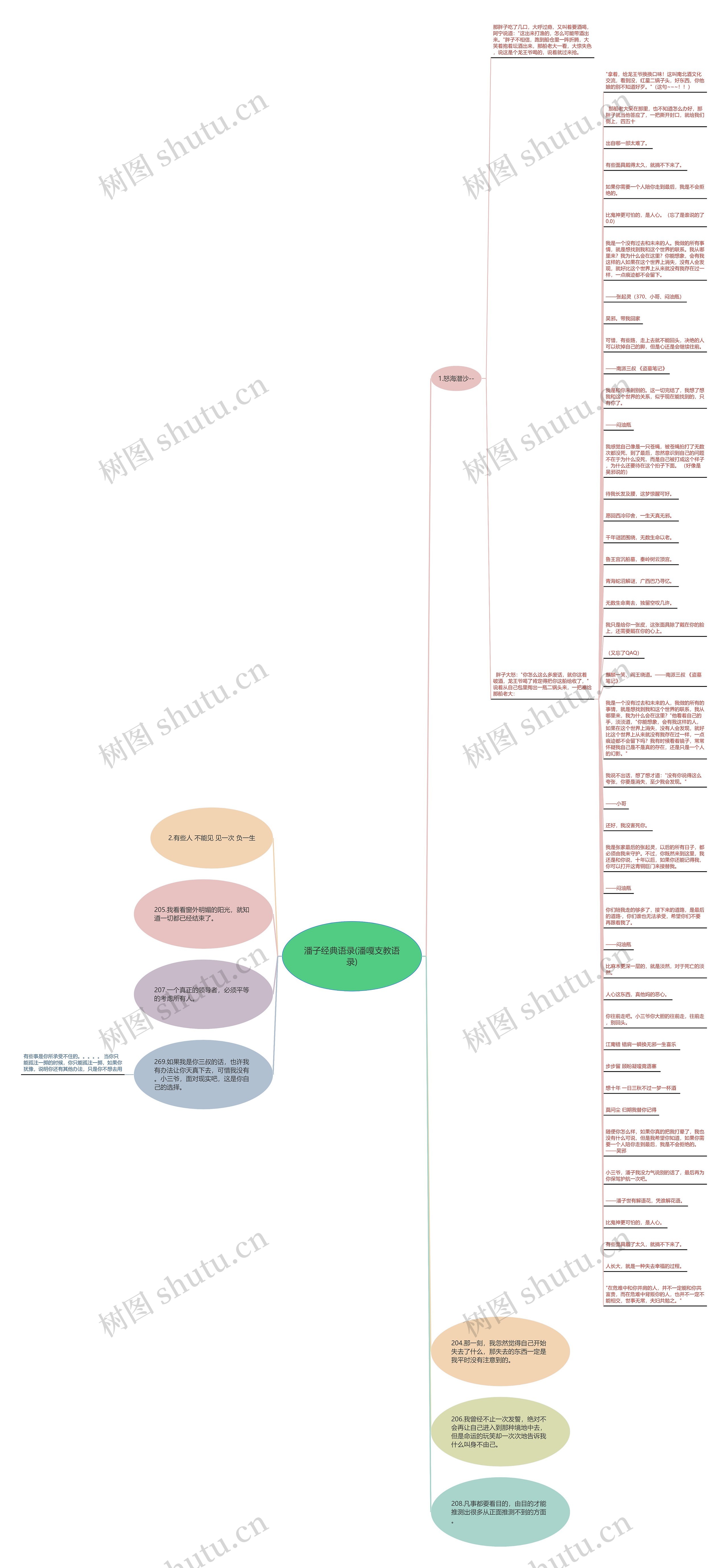 潘子经典语录(潘嘎支教语录)思维导图