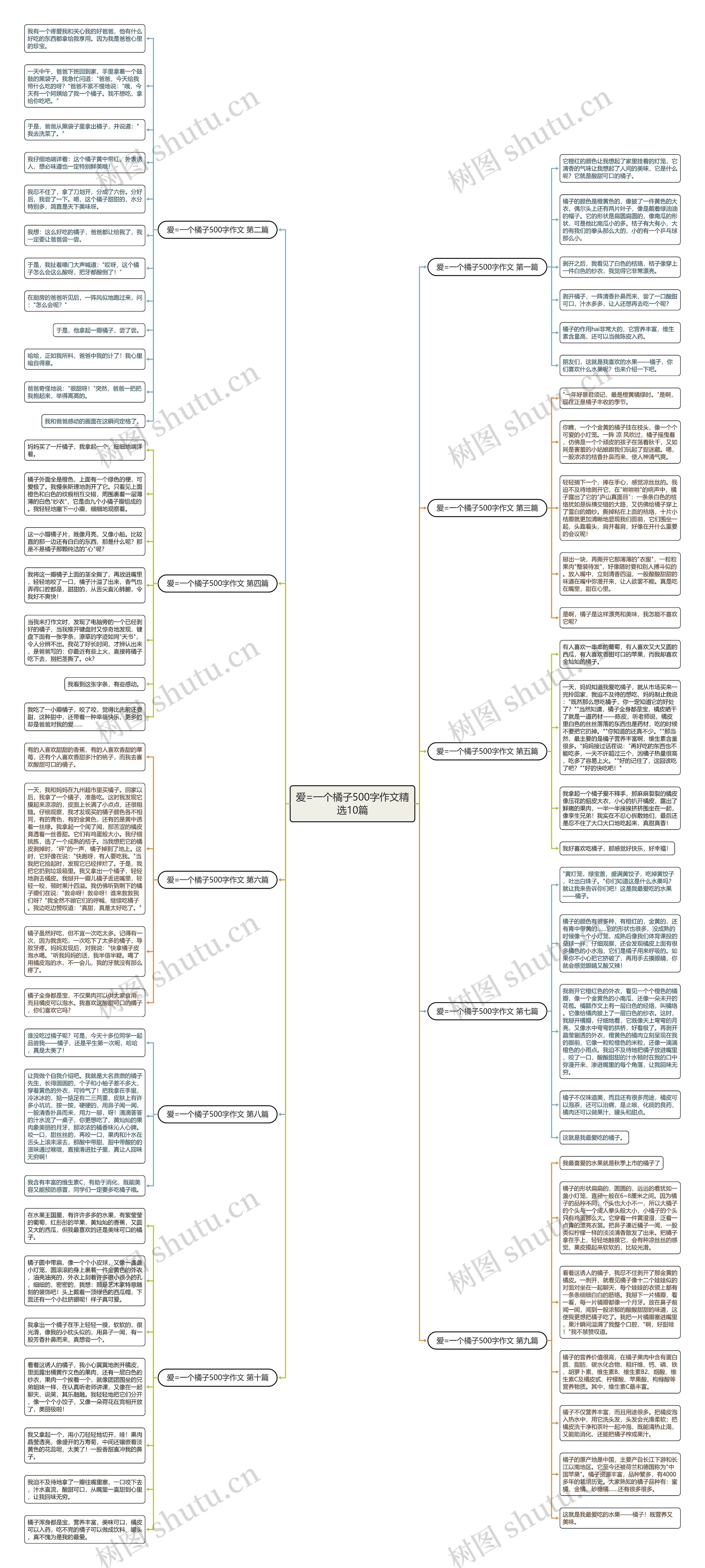 爱=一个橘子500字作文精选10篇 爱=一个橘子500字作文精选10篇