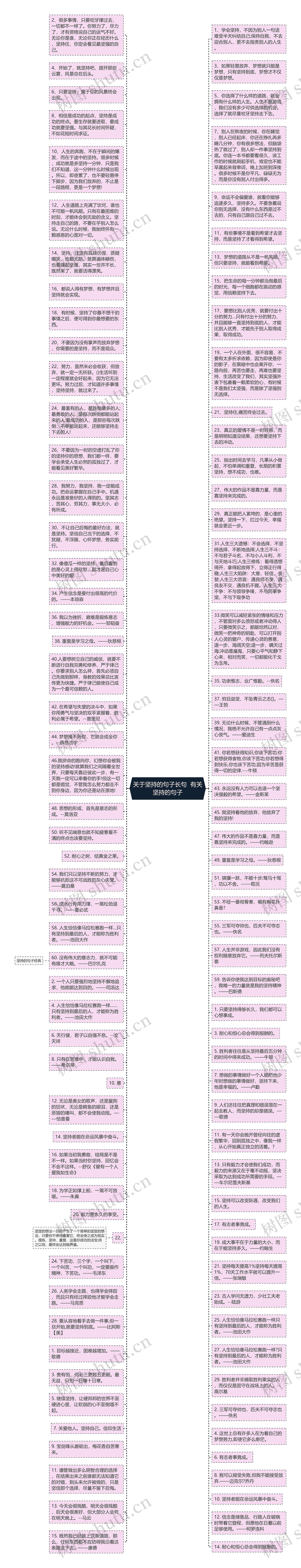 关于坚持的句子长句  有关坚持的句子思维导图