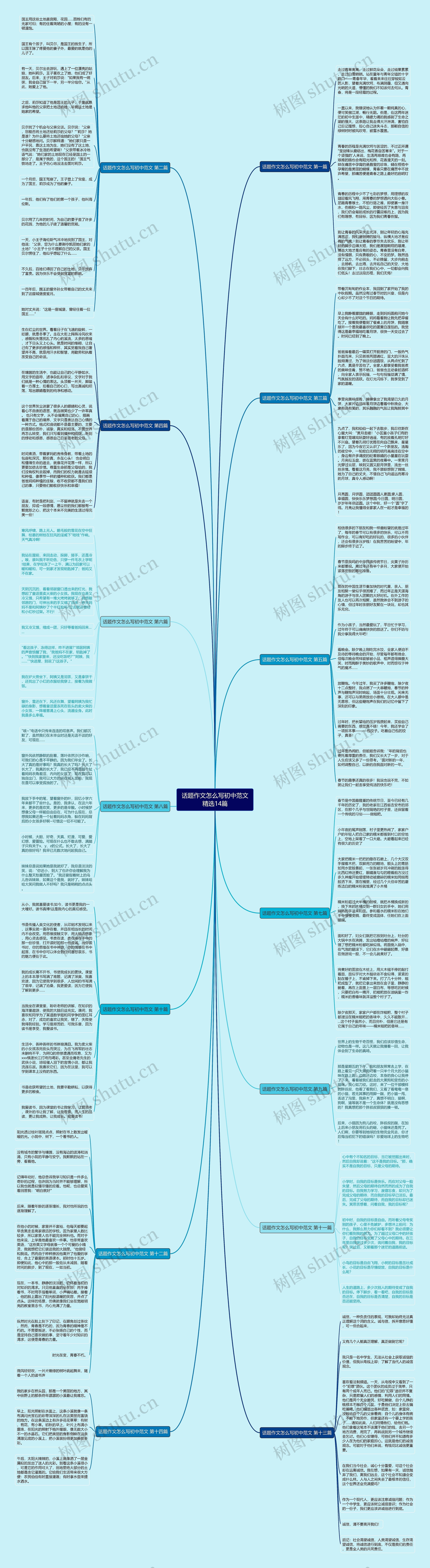 话题作文怎么写初中范文精选14篇思维导图