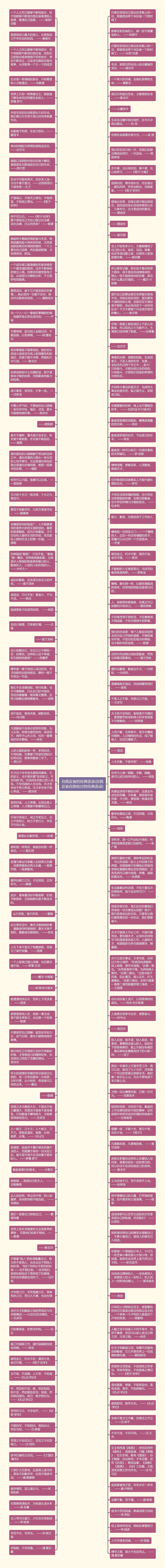 自我反省的经典语录(自我反省自我检讨的经典语录)思维导图