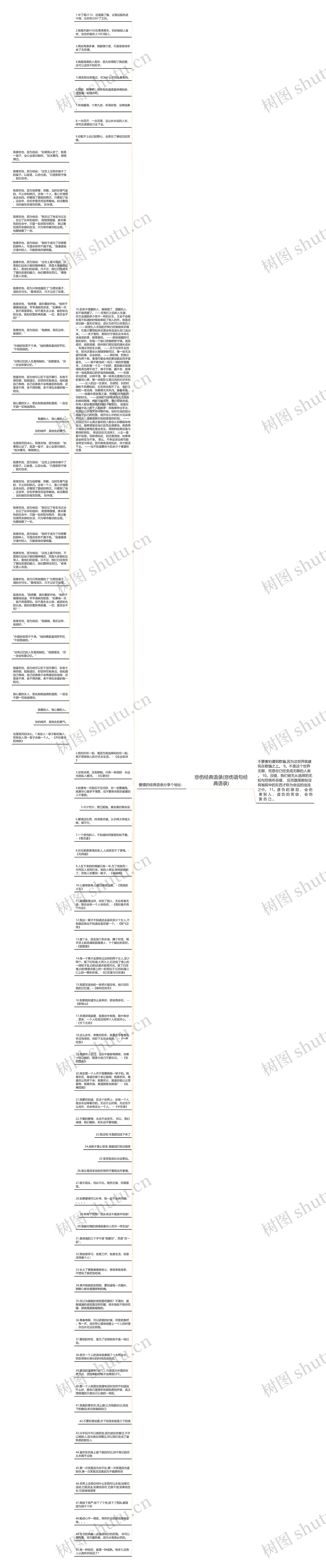 悲伤经典语录(悲伤语句经典语录)思维导图