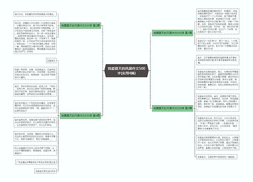 我爱夏天的风景作文500字(实用4篇)