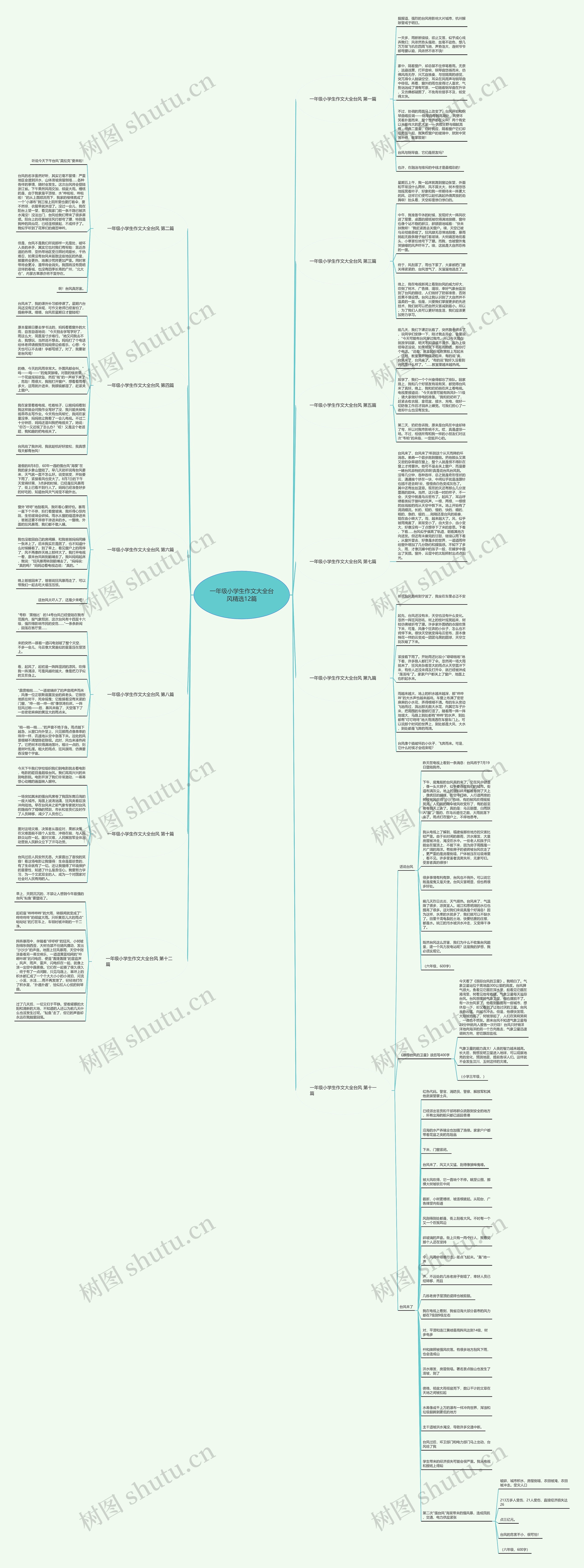 一年级小学生作文大全台风精选12篇