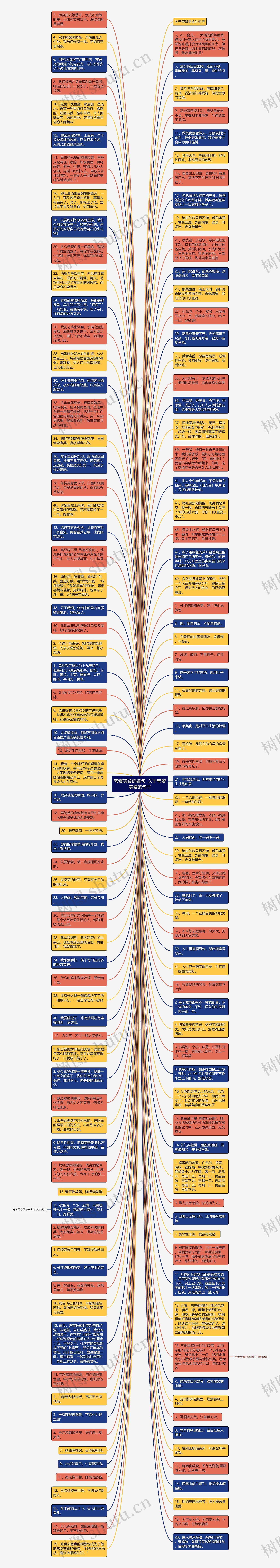 夸赞美食的名句  关于夸赞美食的句子思维导图