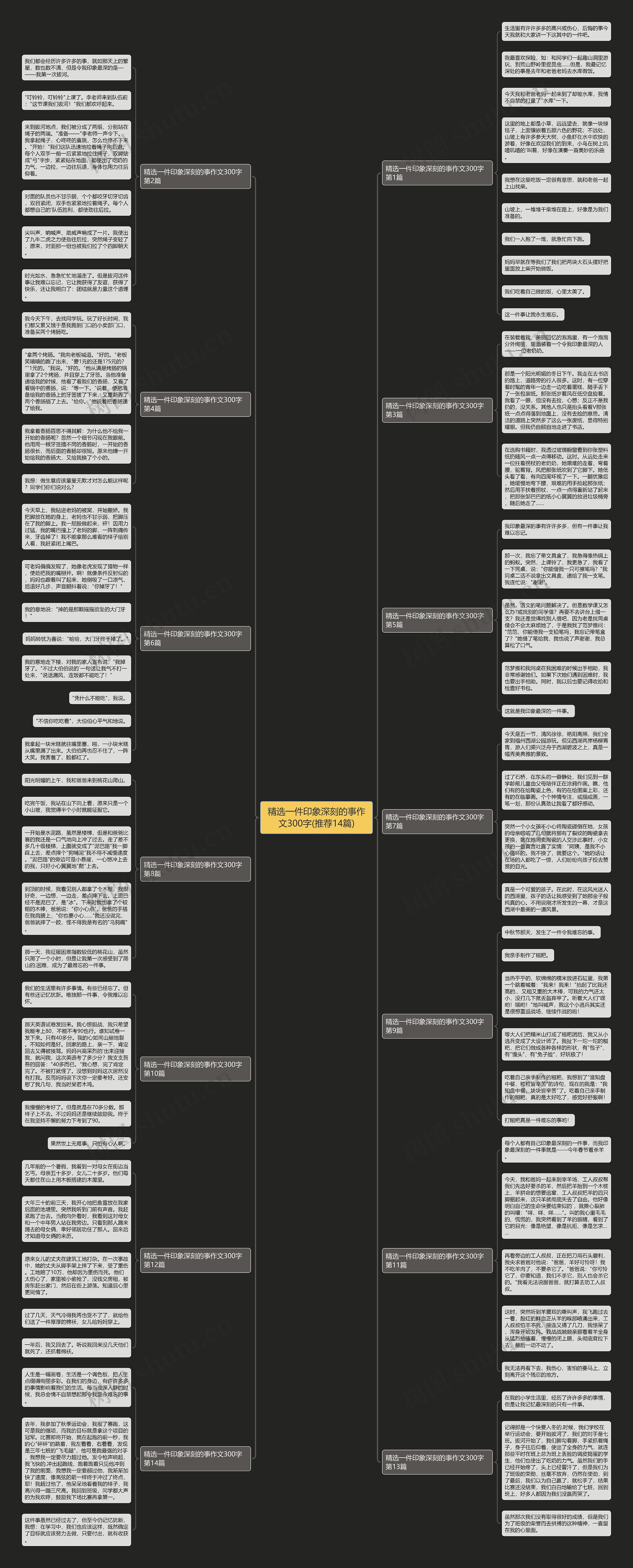 精选一件印象深刻的事作文300字(推荐14篇)