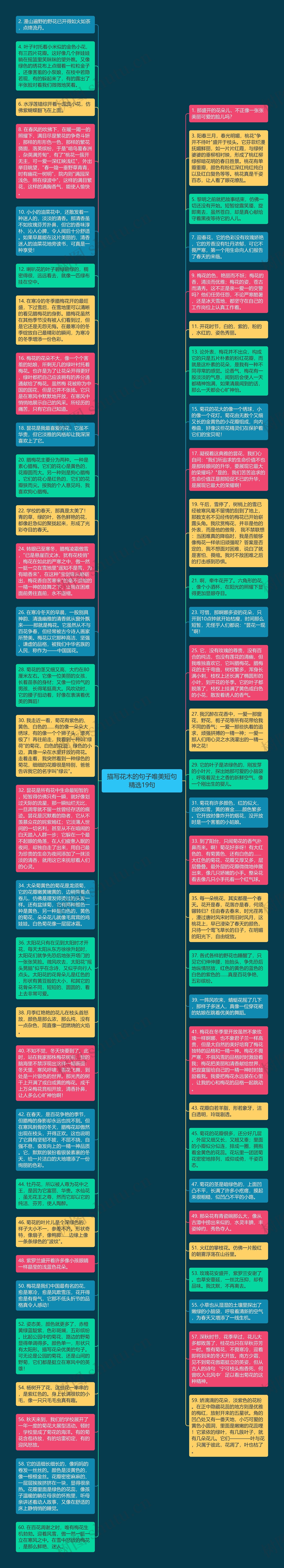 描写花木的句子唯美短句精选19句