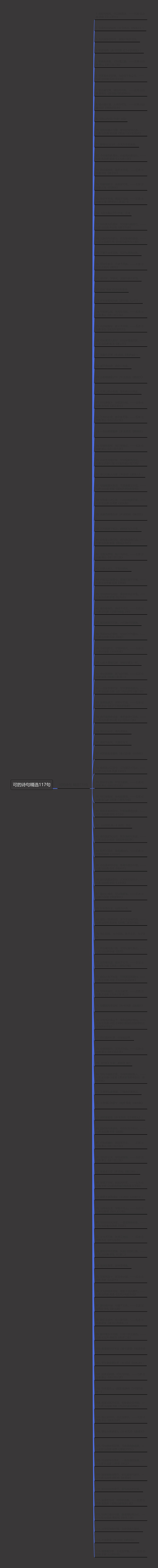 可的诗句精选117句思维导图