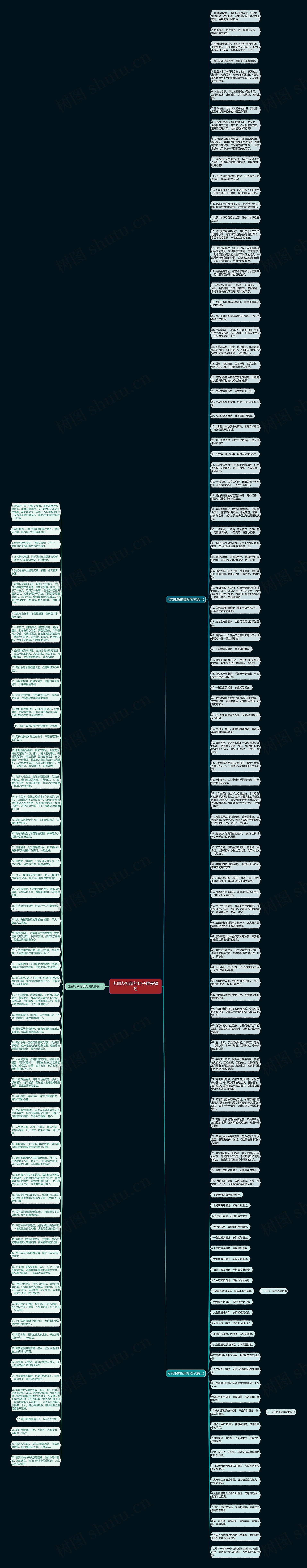 老朋友相聚的句子唯美短句思维导图