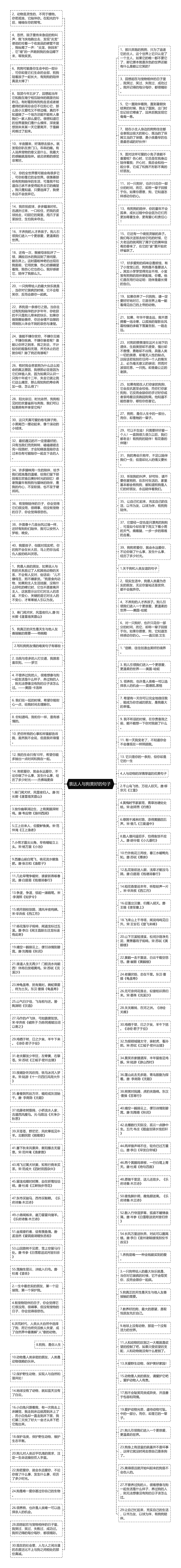 表达人与狗美好的句子 思维导图