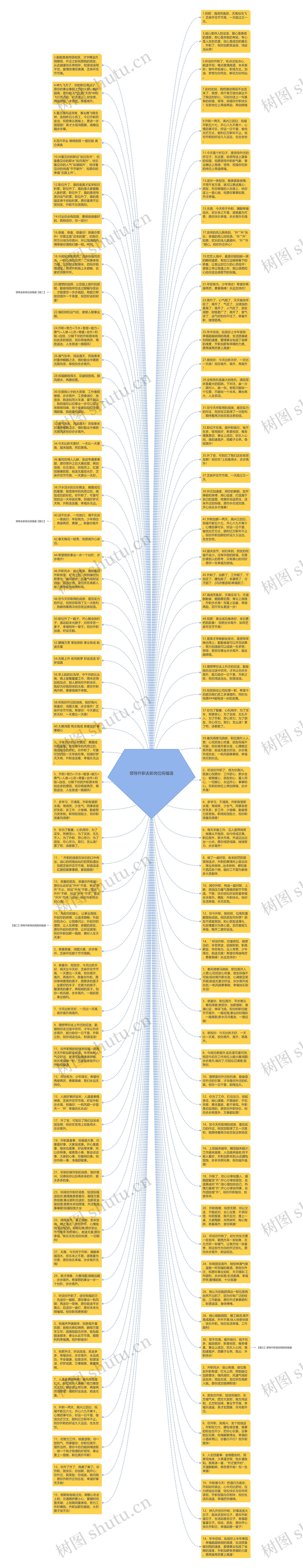 领导升职去新岗位祝福语思维导图