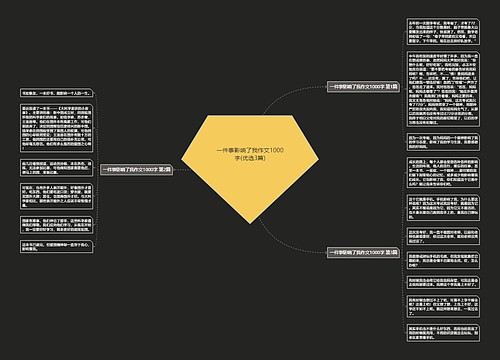 一件事影响了我作文1000字(优选3篇)
