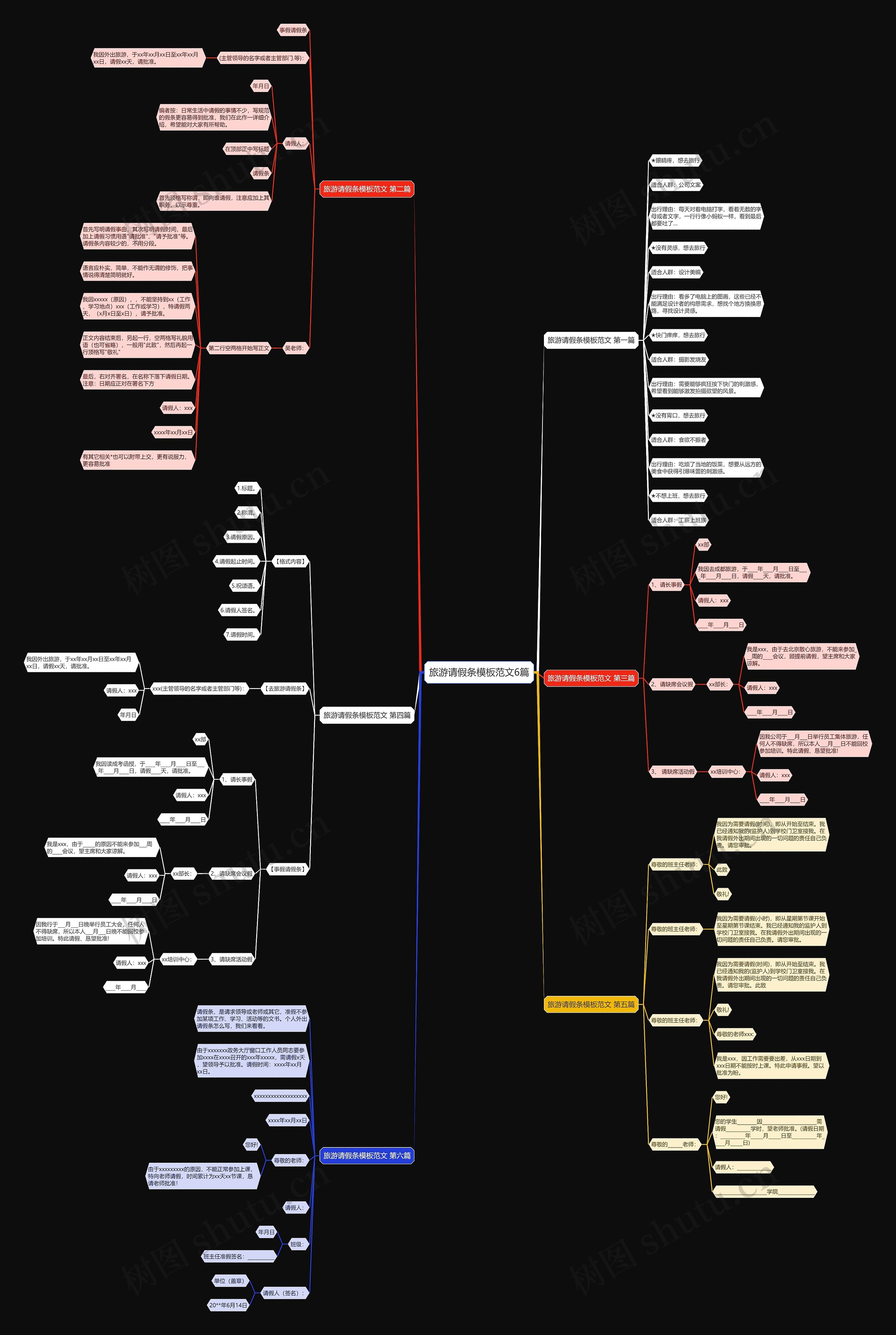旅游请假条模板范文6篇 旅游请假条模板范文6篇