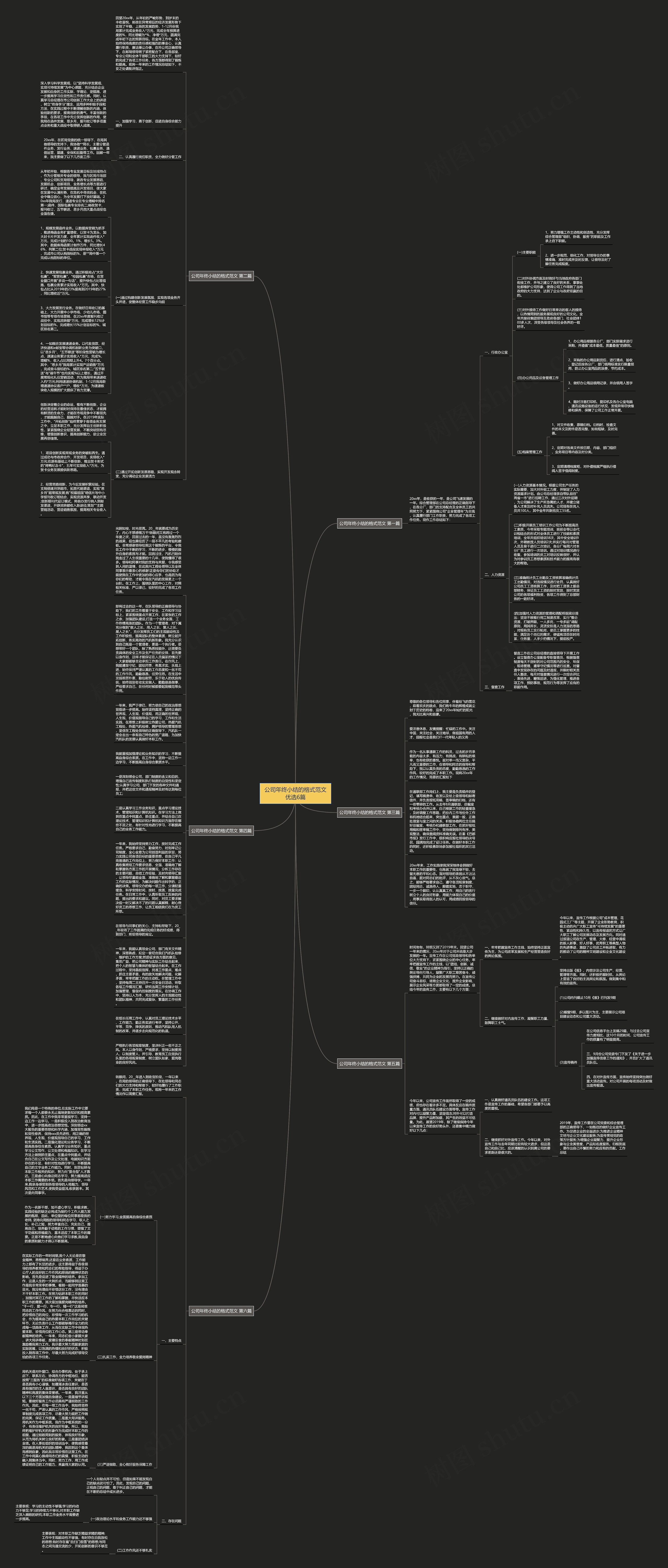 公司年终小结的格式范文优选6篇