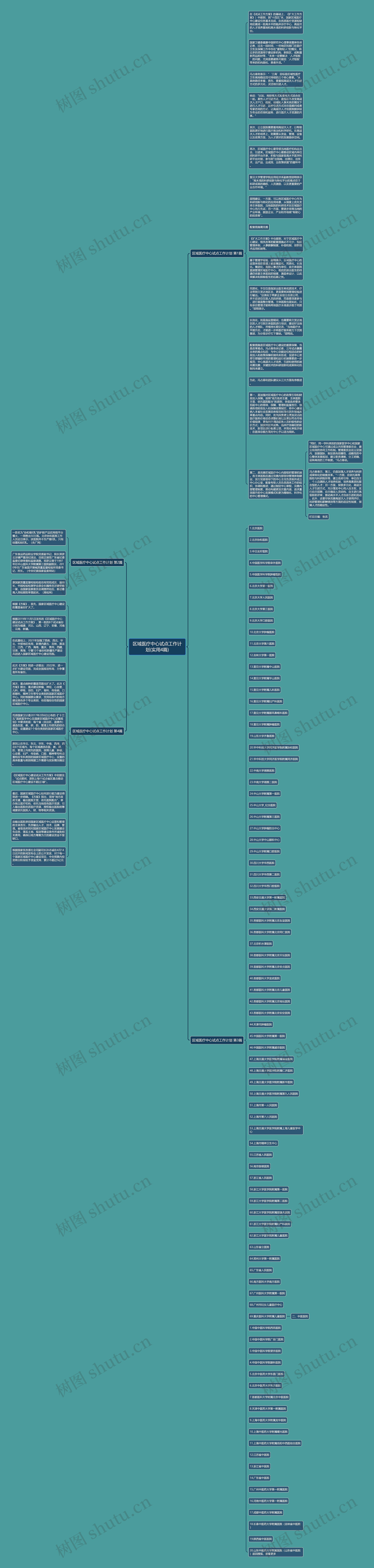 区域医疗中心试点工作计划(实用4篇)思维导图