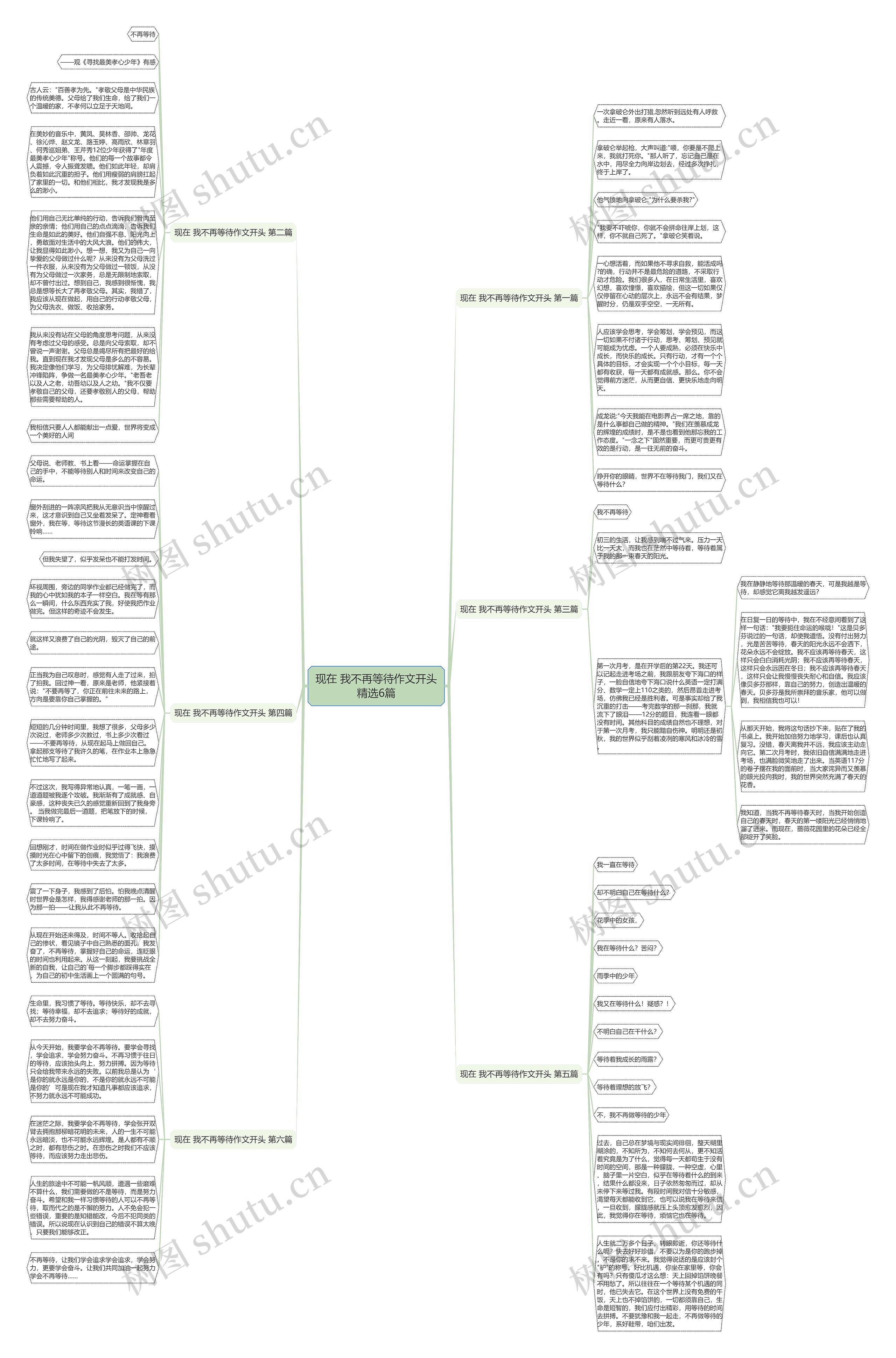 现在 我不再等待作文开头精选6篇
