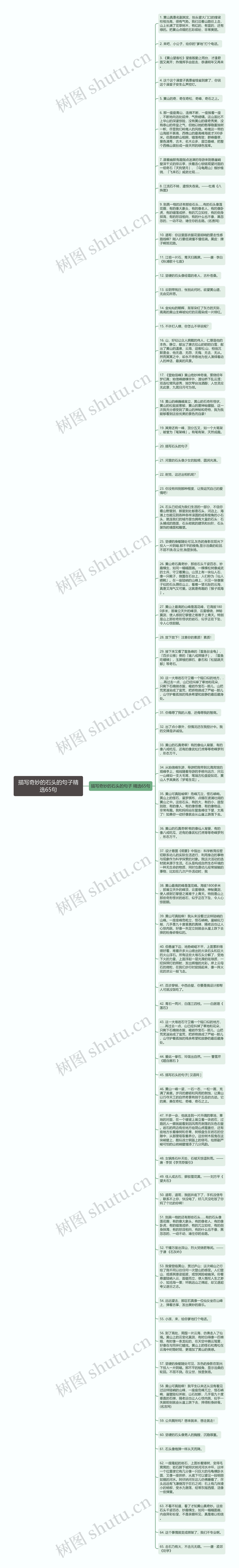 描写奇妙的石头的句子精选65句思维导图