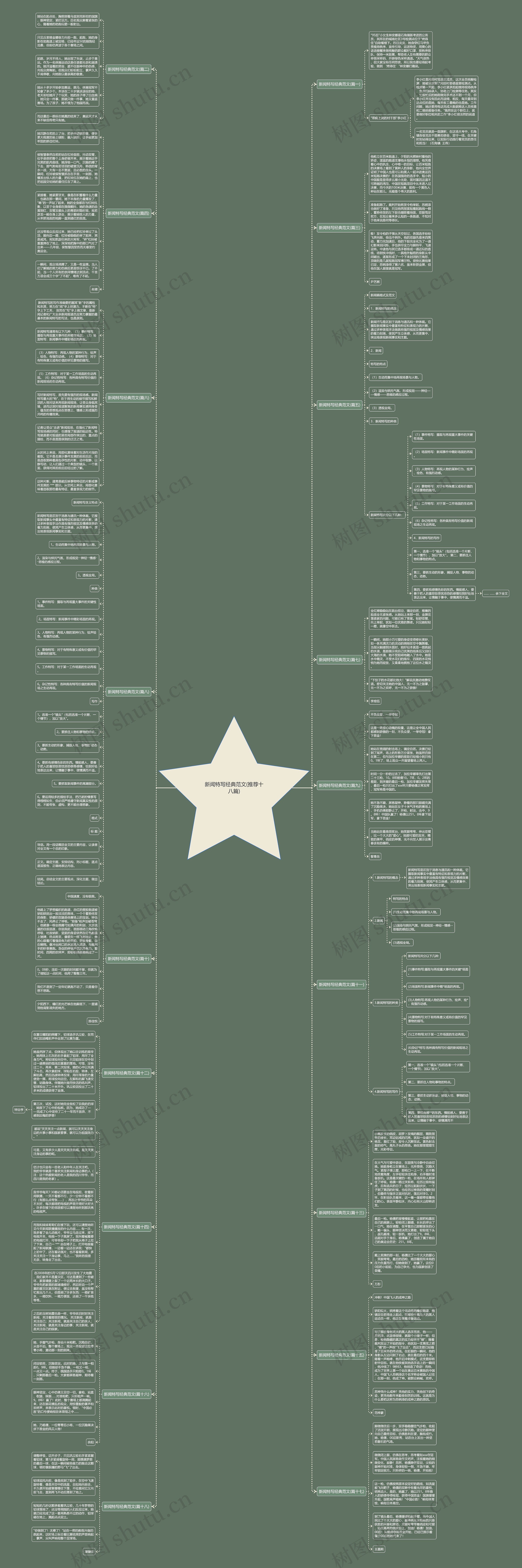 新闻特写经典范文(推荐十八篇)思维导图