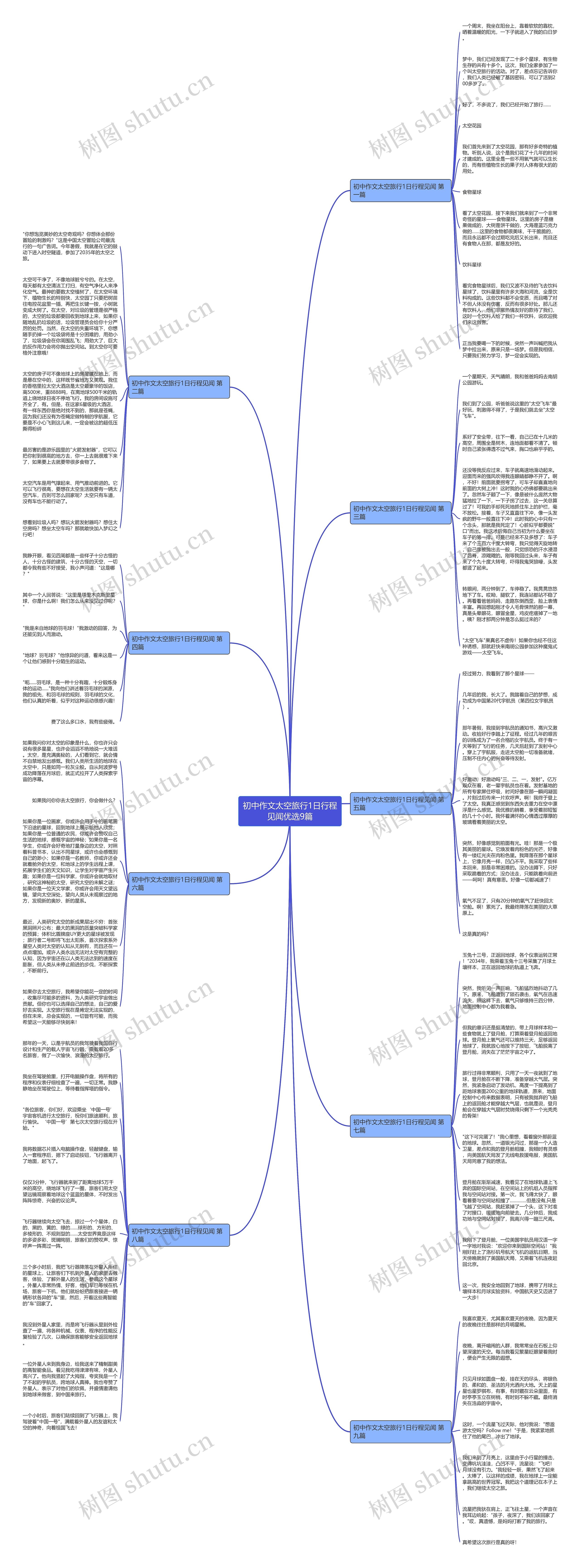 初中作文太空旅行1日行程见闻优选9篇