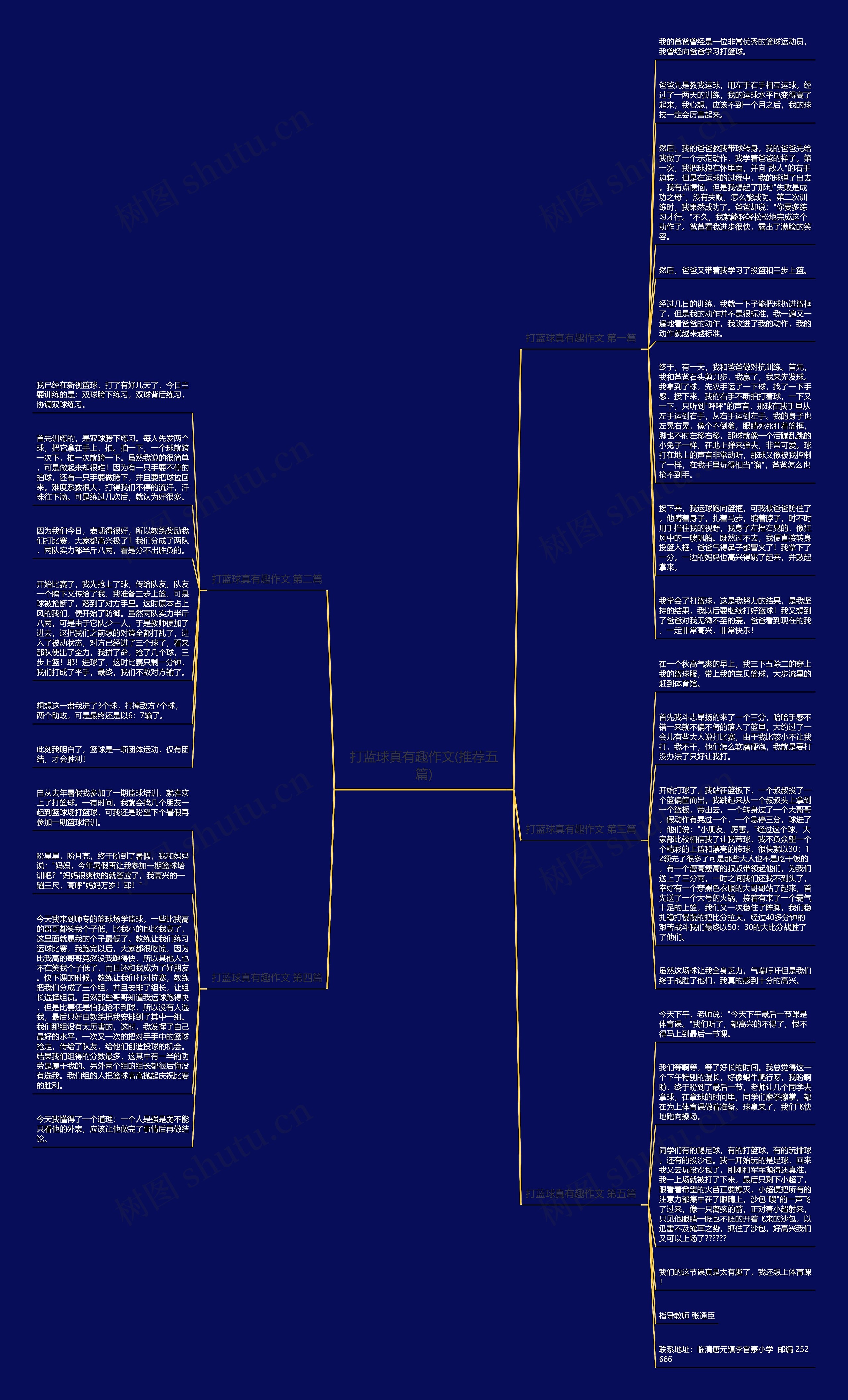 打蓝球真有趣作文(推荐五篇)思维导图