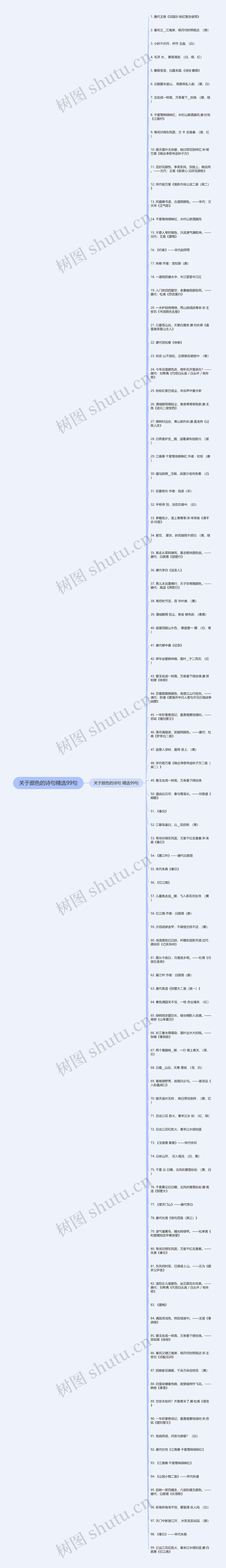 关于颜色的诗句精选99句