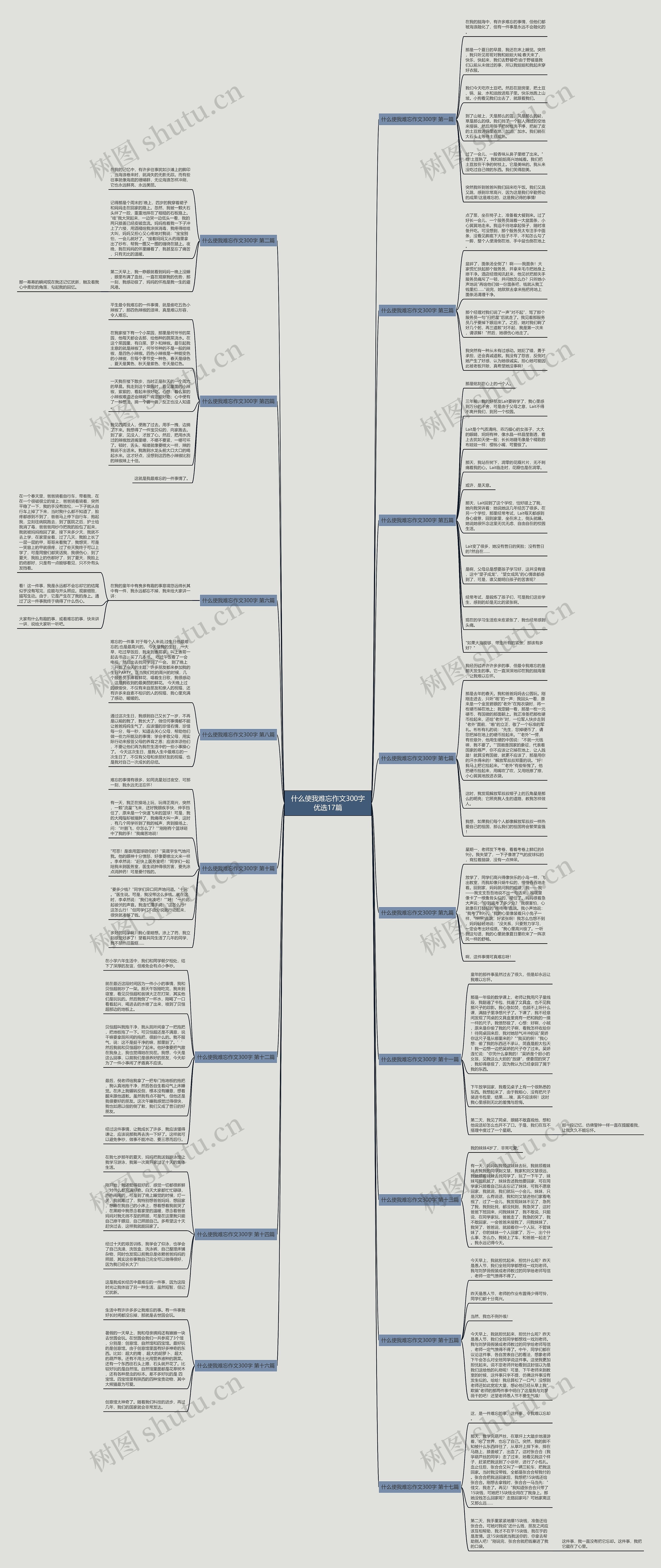 什么使我难忘作文300字优选17篇思维导图