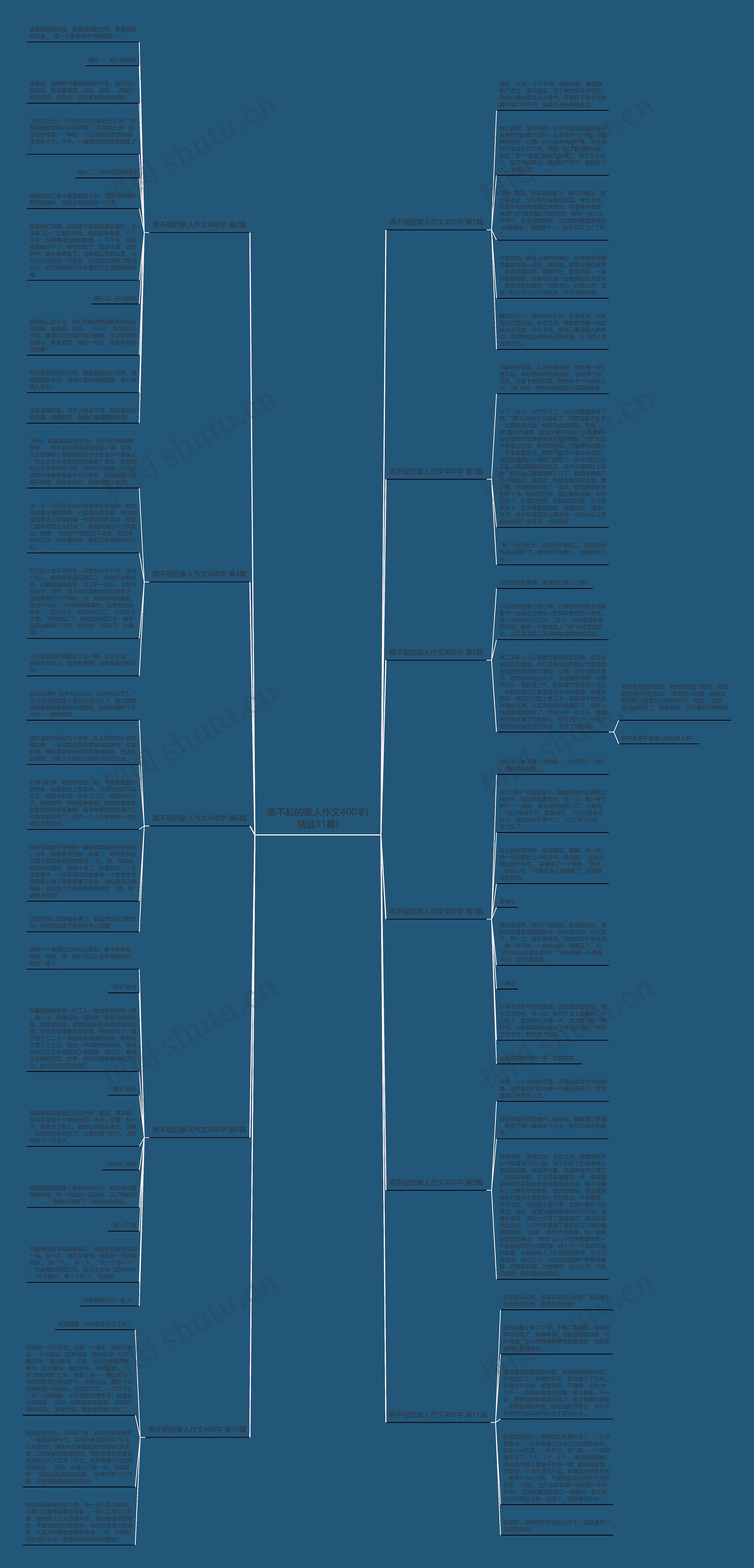 噍不起的家人作文400字(精选11篇)思维导图