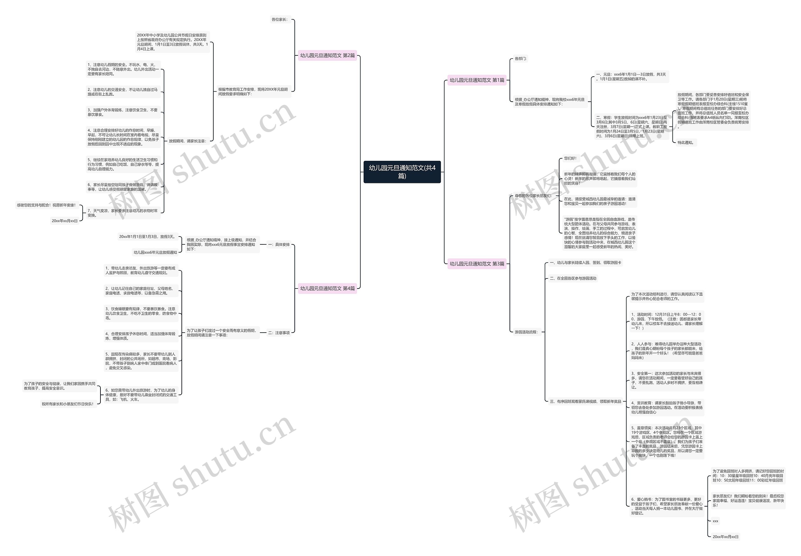 幼儿园元旦通知范文(共4篇) 幼儿园元旦通知范文(共4篇)