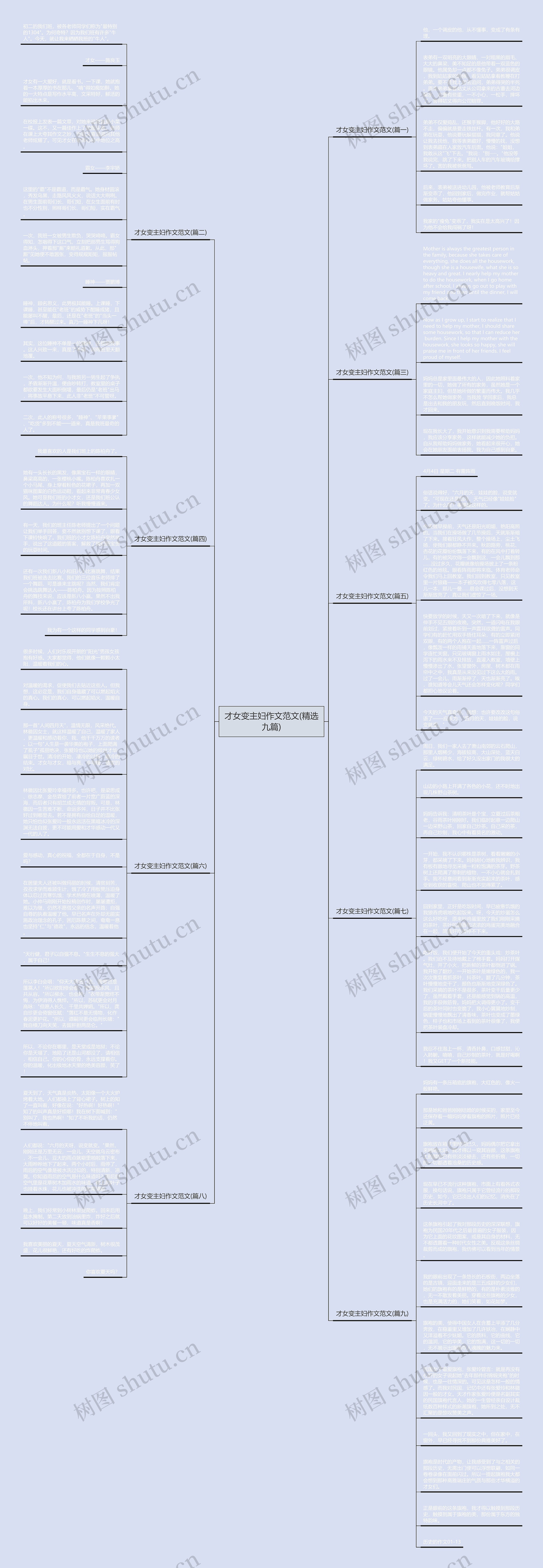 才女变主妇作文范文(精选九篇)思维导图