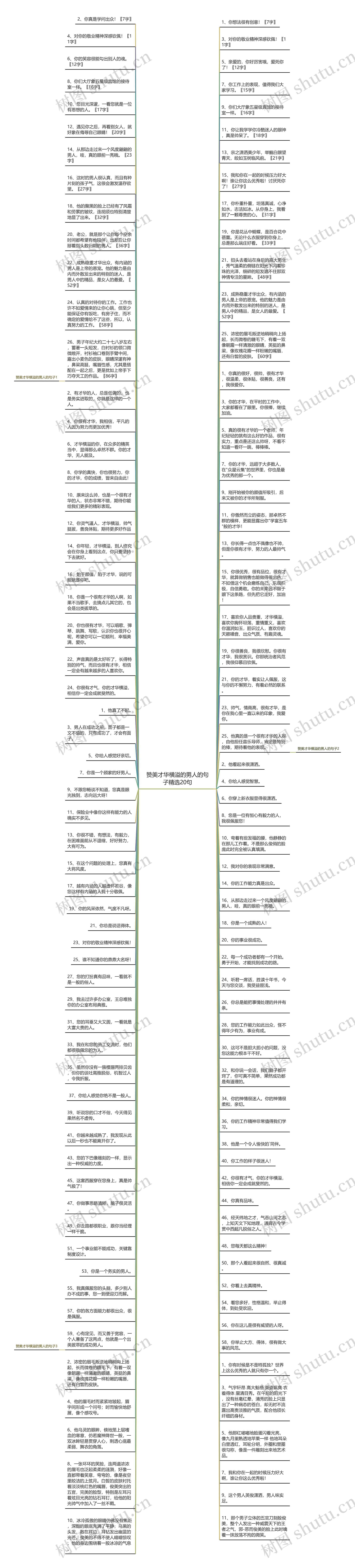 赞美才华横溢的男人的句子精选20句