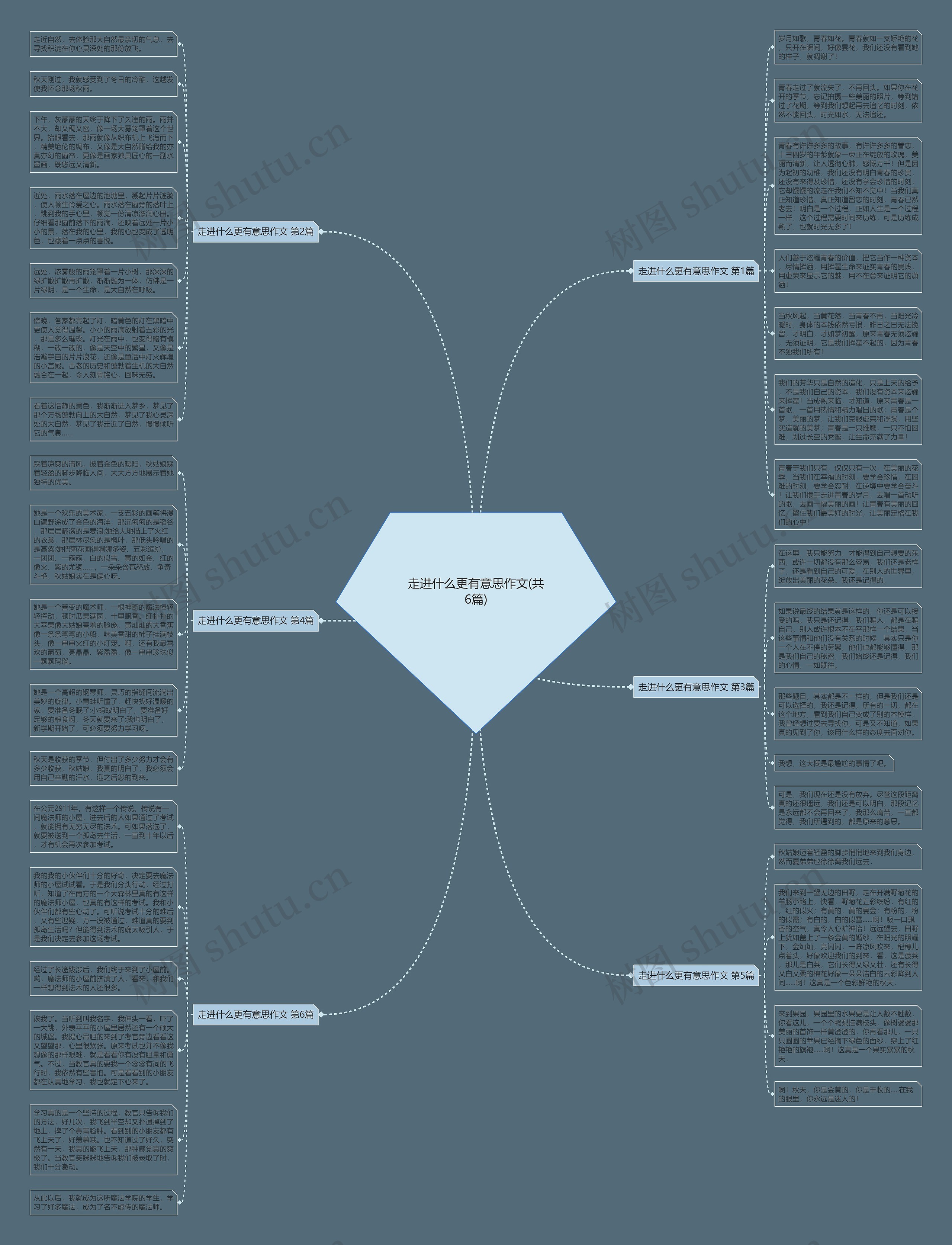 走进什么更有意思作文(共6篇)思维导图