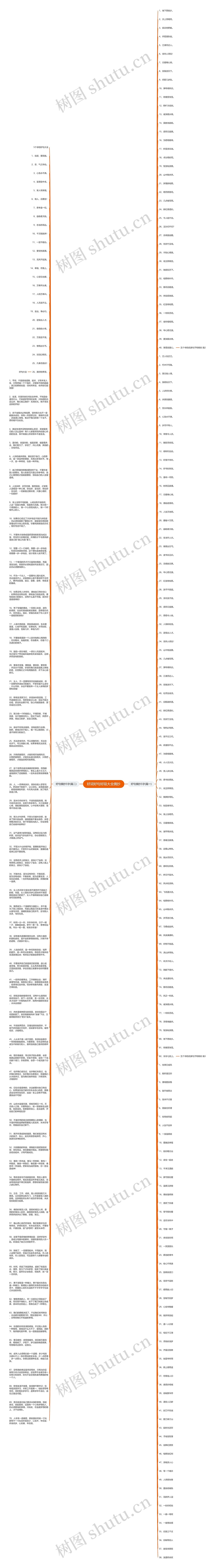 好词好句好段大全摘抄思维导图